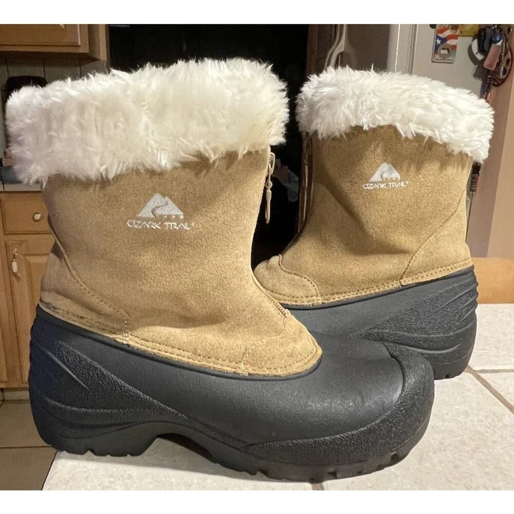 Ozark Trail Mid-Calf Women's Winter Thinsulated Insulated Boots Zippered Size 6